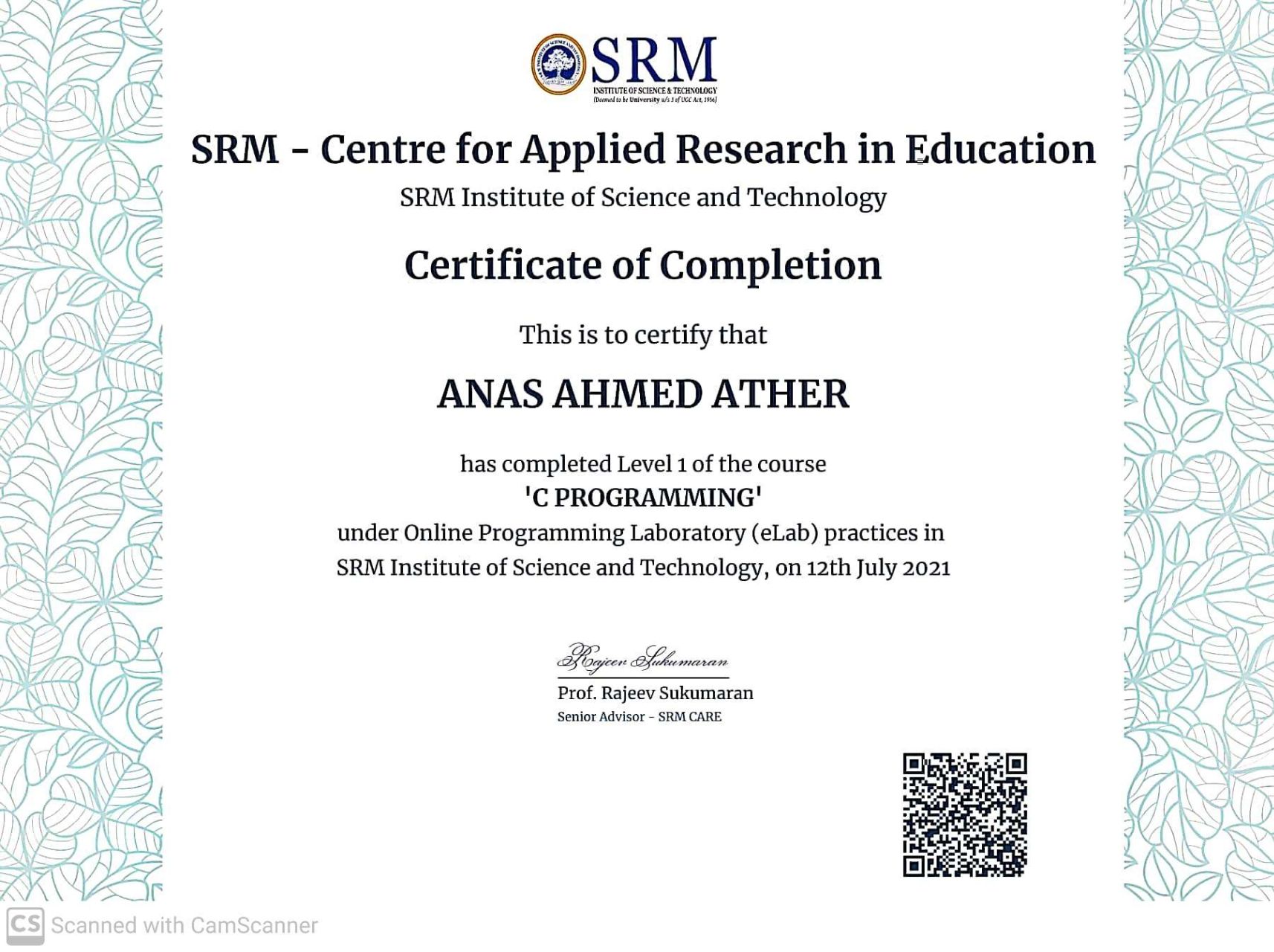 Certificate 2